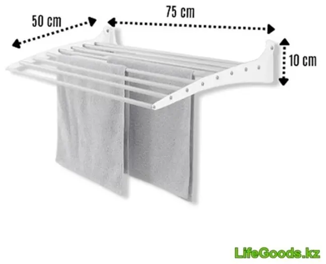 Сушилка настенная LifeGoods.kz 50x75x10 см, кол-во уровней: 1, металл купить,NaN