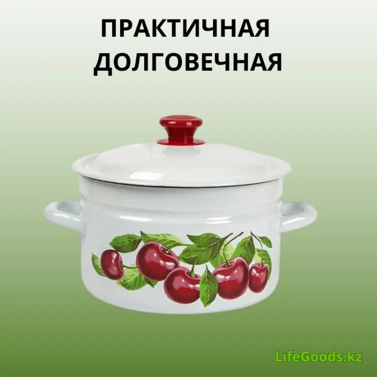 Кастрюля 5 л, LifeGoods.kz LG56150 нержавеющая сталь купить,NaN