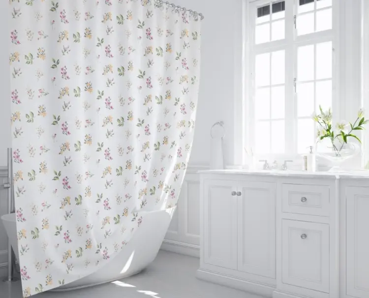 Штора FIXSEN Flora FX-1507 180x200 мультиколор, полиэстер купить,NaN
