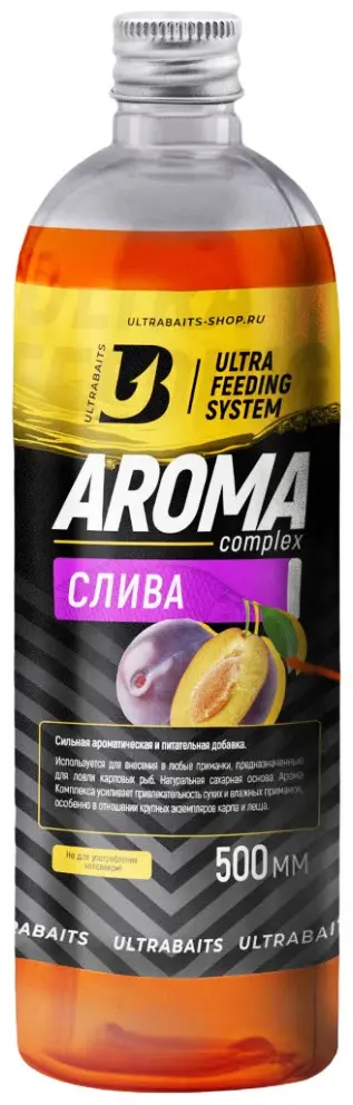 Прикормка ULTRABAITS Арома комплекс слива 500мл Слива 0.5 кг купить,NaN