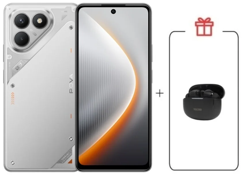 Смартфон Tecno Pova 7 Neo 8/128GB Magic Silver + подарок купить,NaN