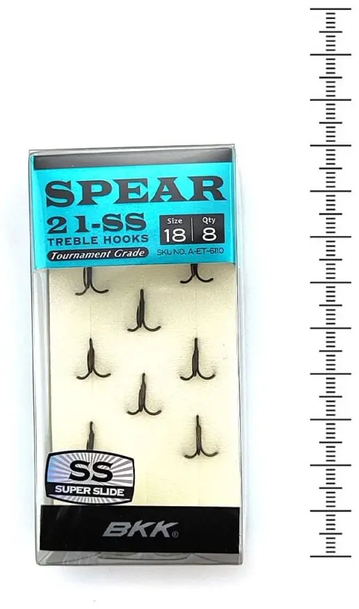 Крючок для рыбалки BKK Spear-21 SS №18 A-ET-6110 тройной черный 8 шт купить,NaN