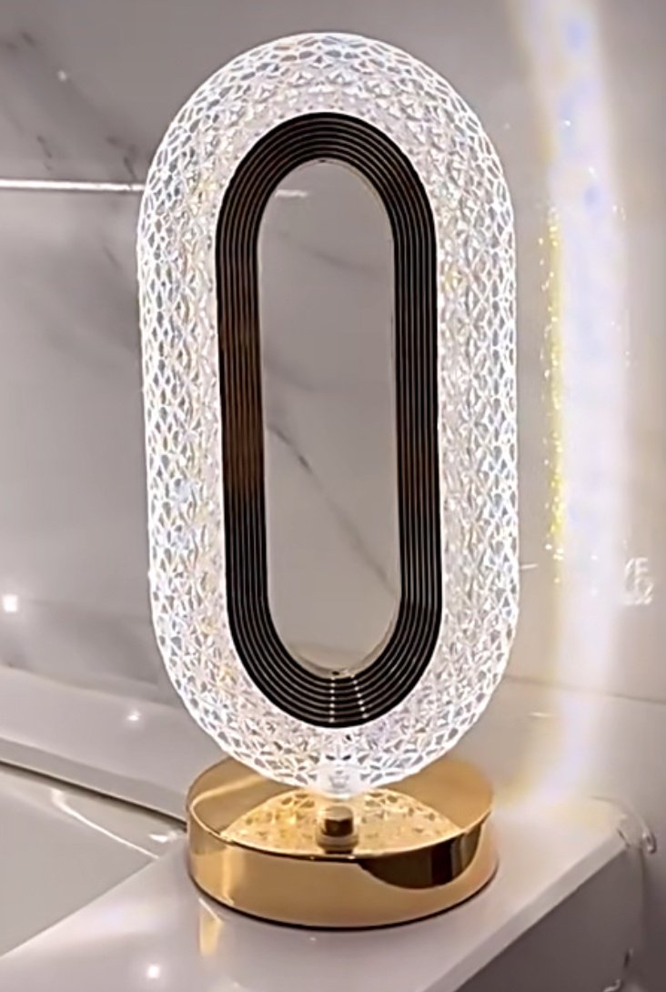 Настольная лампа Crystal 443890 E27, 5 Вт, пластик, стекло купить,NaN