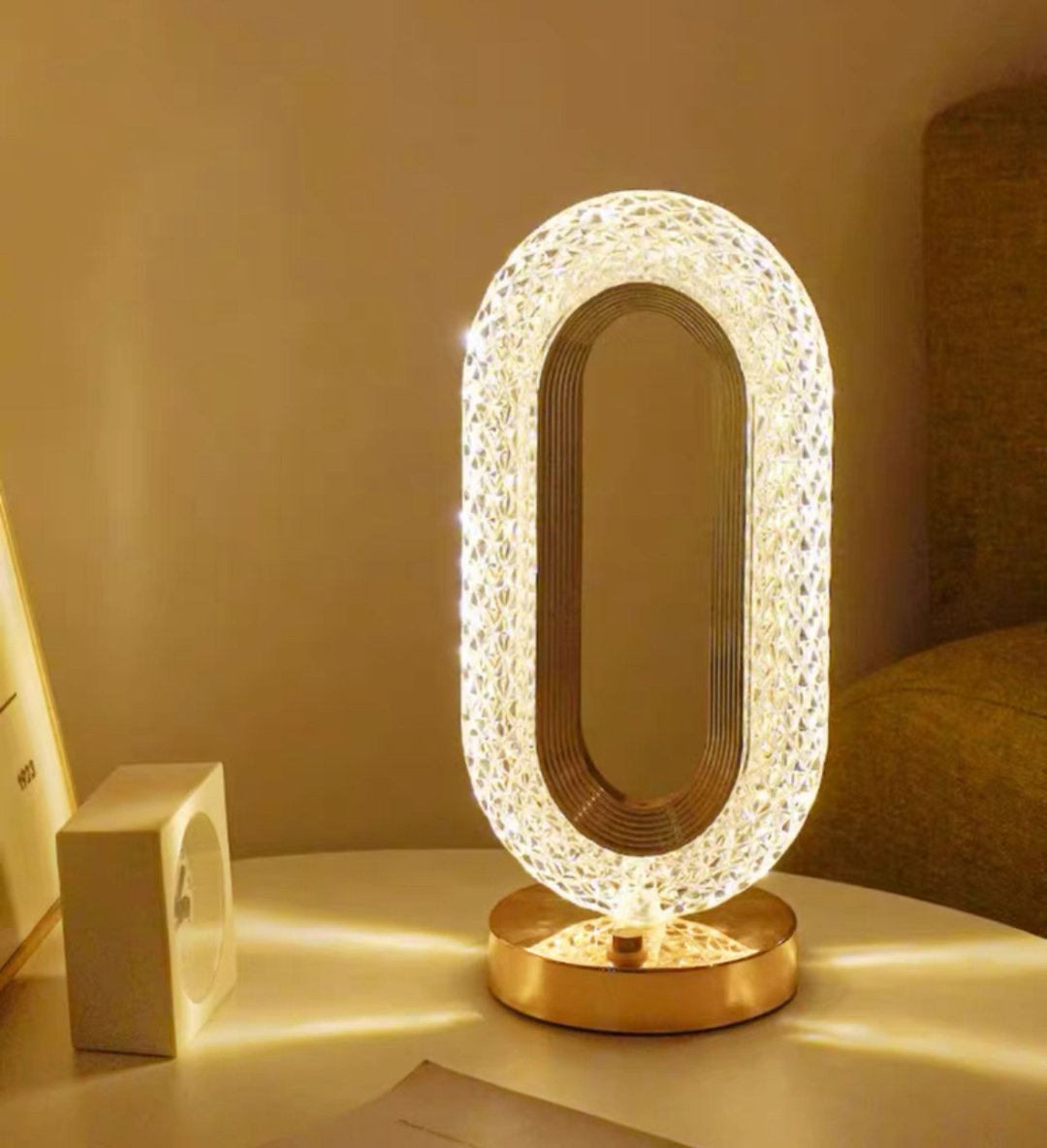 Настольная лампа Crystal 443890 E27, 5 Вт, пластик, стекло купить,NaN