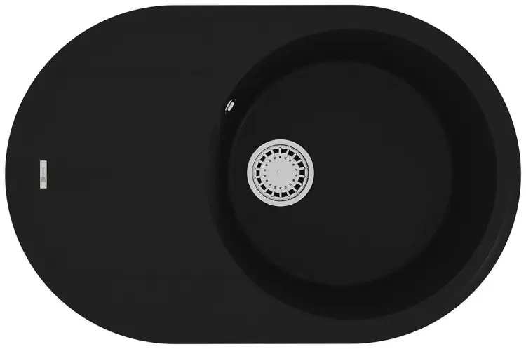 Кухонная мойка Lemark Lacha 760 76х50х18 см, искусственный камень, тон антрацит купить,NaN