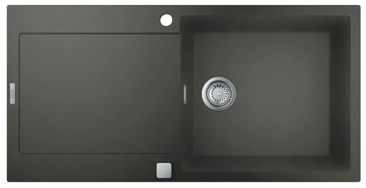 Кухонная мойка Grohe White House Grohe 31645AT0 100х50х20 см, кварцевый композит, тон графитовый