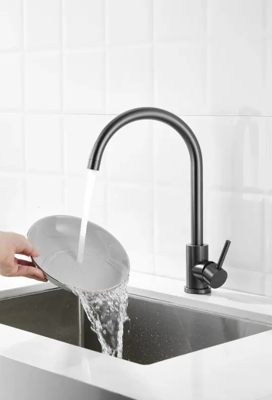 Смеситель для кухни Belz White House BELZ B70810-3, нержавеющая сталь, цвет серый купить,NaN
