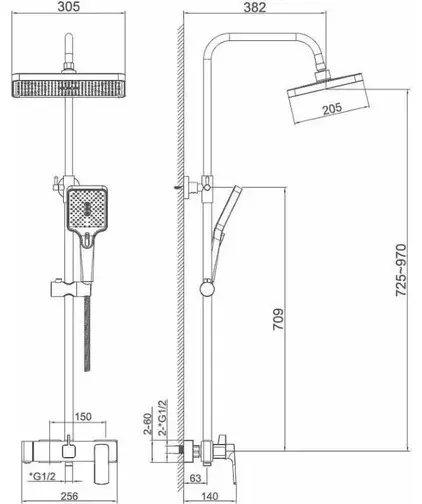 Стойка HB24512-7 1 шт, латунь купить,NaN