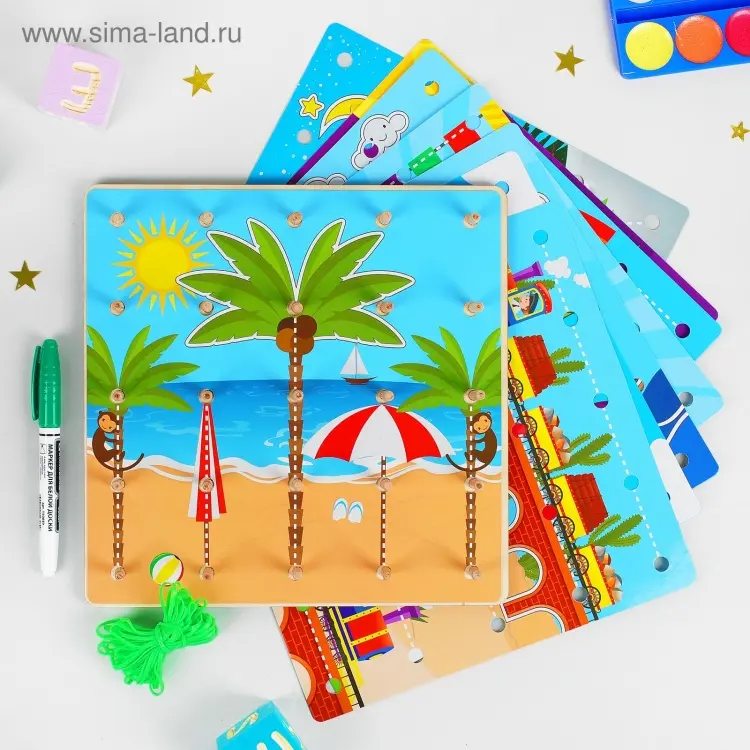 Геоборд Smile Decor геоборд «Резинки» купить,NaN