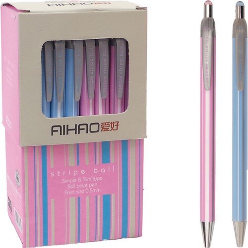 Ручка шариковая AIHAO 00-00000568 10 шт, 0.5 мм, цвет чернил синий купить,NaN