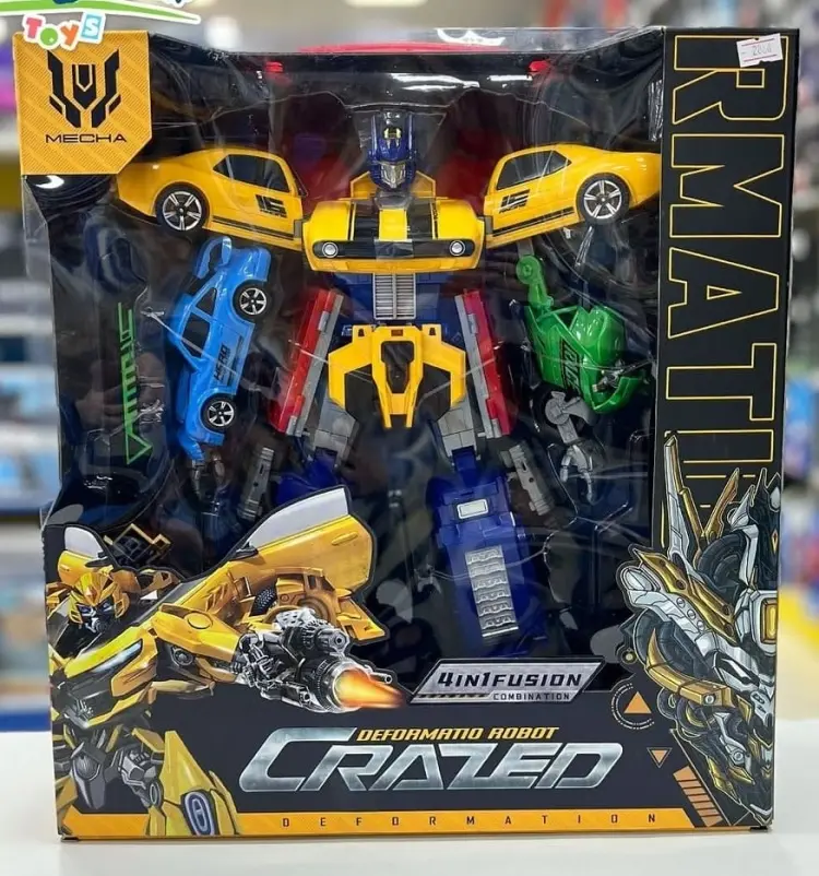 Трансформер Трансформирующийся робот Crazed — 4 в 1! , высота 45 см купить,NaN