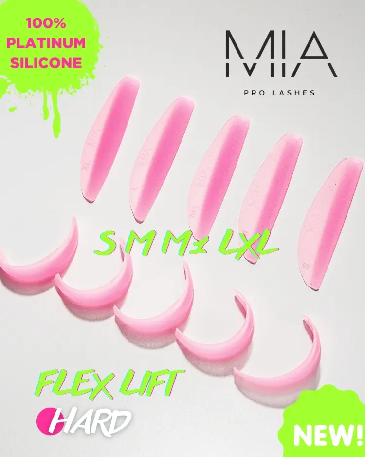 Валики для ламинирования ресниц MIA PRO LASHES FLEX HARD 10 шт купить,NaN