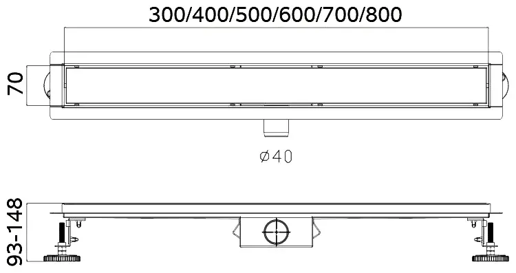 Haiba трап HB94700 сатин (70х7 см) купить,NaN