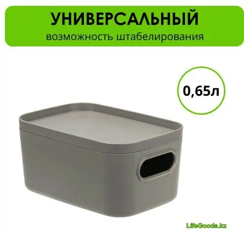 LifeGoods.kz коробка универсальная 14x10x7 см, пластик купить,NaN