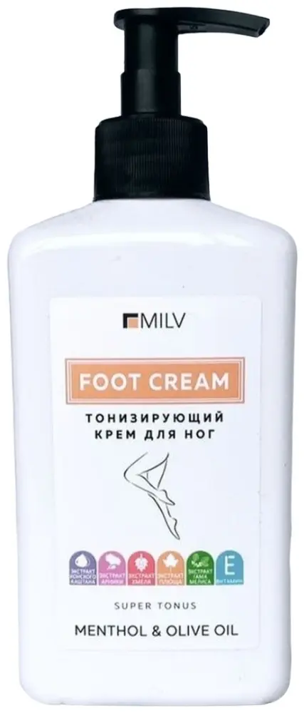 MILV Тонизирующий крем для ног 340 мл купить,NaN