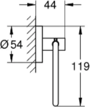 Grohe держатель 412002430 1 шт, металл купить,NaN