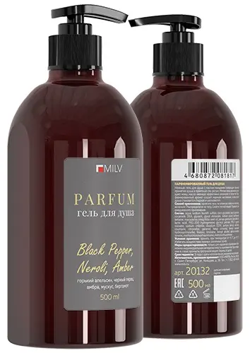 MILV Black Pepper, Neroli, Amber гель 500 мл купить,NaN