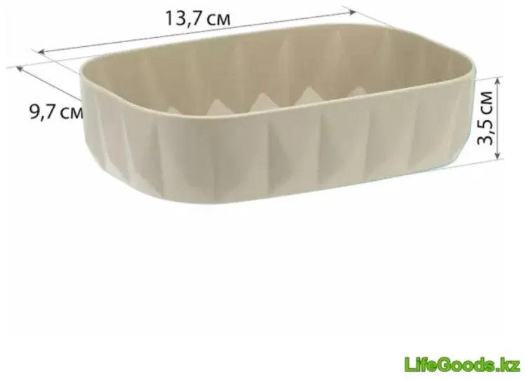LifeGoods.kz мыльница LG50747 1 шт, пластик купить,NaN