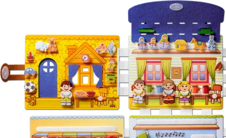 Книжка-игрушка Smile Decor Развивающая книжка "Детский сад" купить,NaN