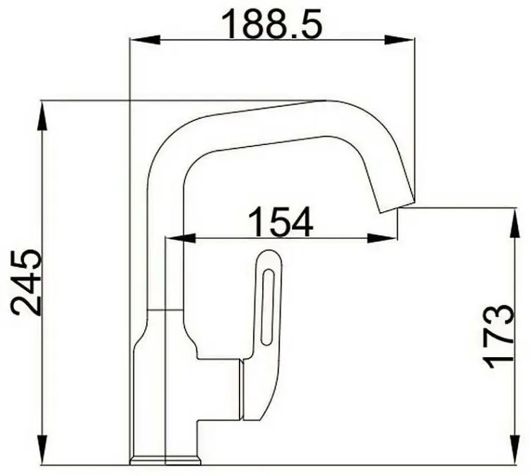 Смеситель для раковины (умывальника) Haiba HB10825, однозахватный купить,NaN