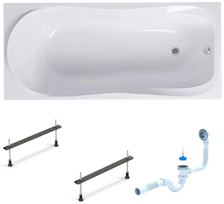 Ванна Alex Baitler Saima 180x80 см, акрил купить,NaN