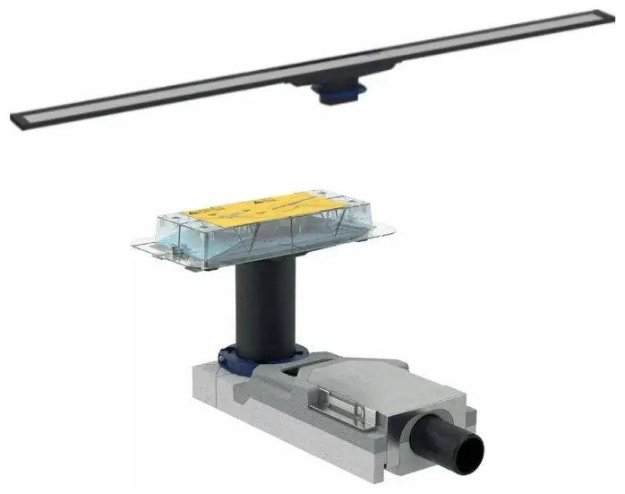 GEBERIT трап CleanLine20 (154.450.00.1 + 154.150.00.1) (90х4.3 см) купить,NaN