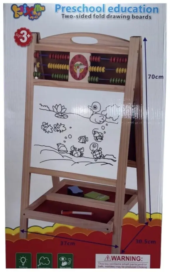 Доска для рисования Wooden Toys двустороння доска купить,NaN
