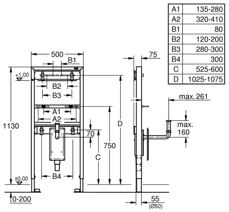 Grohe рамная инсталляция Rapid SL 38625001 купить,NaN