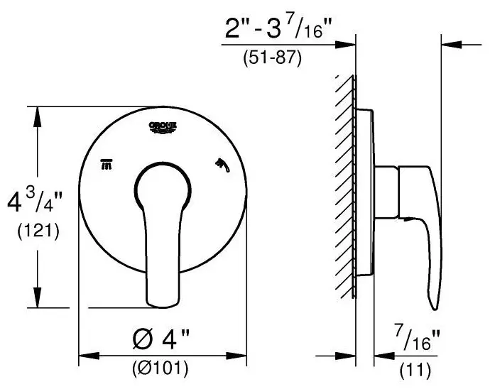 Смеситель для ванны Grohe хром, 19972002 Eurosmart на 3 положения, нержавеющая сталь, цвет хром - ForteMarket Смеситель для ванны Grohe хром, 19972002 Eurosmart на 3 положения, нержавеющая сталь, цвет хром купить,NaN