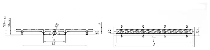 MCH трап CH650/50LN1 (65х12.5 см) купить,105163