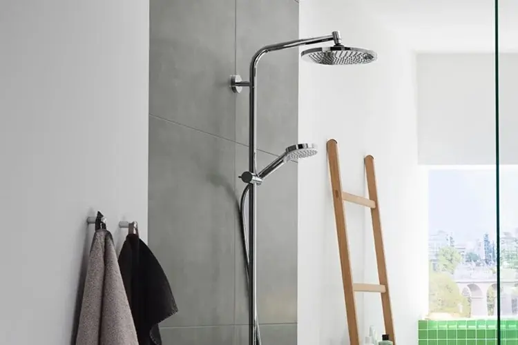Hansgrohe душевой набор (гарнитур) Crometta Showerpipe EcoSmart Reno, пластик купить,NaN