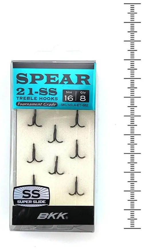 Крючок для рыбалки BKK Spear-21 SS №16 A-ET-6112 тройной черный 8 шт купить,NaN