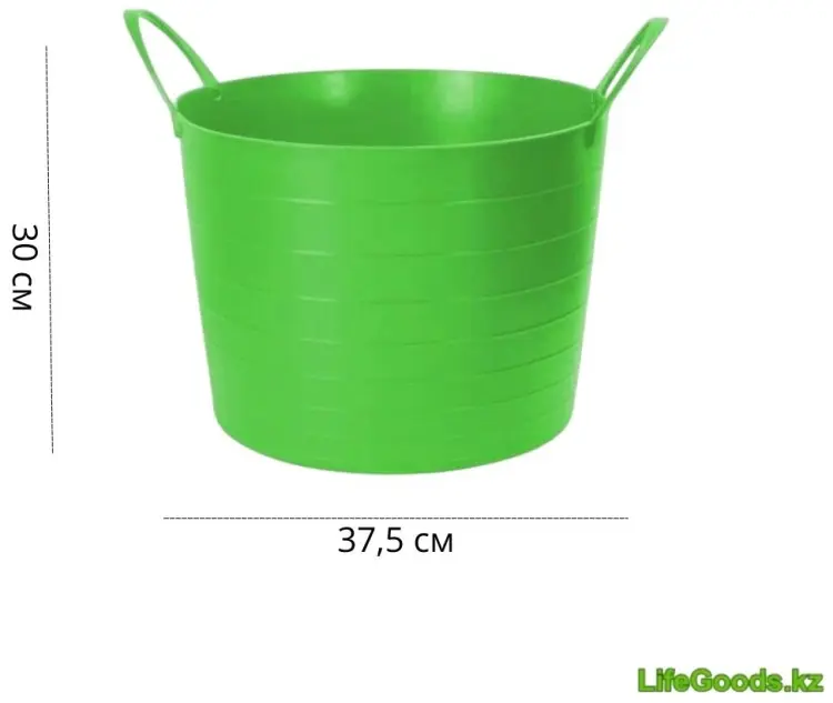 LifeGoods.kz корзина универсальная 37.5x37.5x30 см, пластик купить,NaN