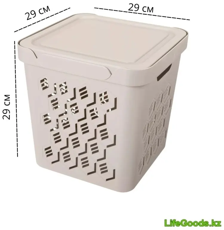LifeGoods.kz ящик универсальный 29x29x29 см, пластик купить,NaN