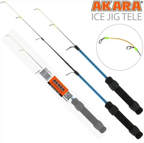 Удилище Akara Удочка зимняя Akara Ice Jig Tele 28г, 55см IGT-28-55 для зимней рыбалки 0.55 м купить,NaN