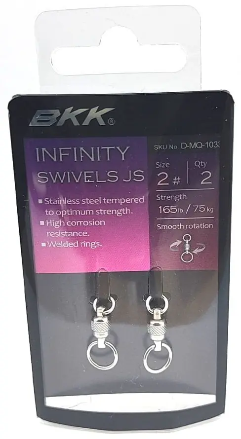 Вертлюг BKK Вертлюг с подшипником Infinity Swivel JS №2, 75kg, 20mm D-MQ-1033 - ForteMarket Вертлюг BKK Вертлюг с подшипником Infinity Swivel JS №2, 75kg, 20mm D-MQ-1033 купить,NaN