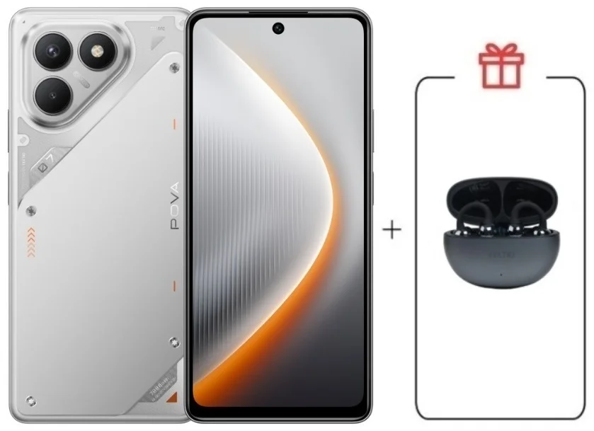 Смартфон Tecno Pova 7 Neo 8/128GB Magic Silver + подарок купить,NaN