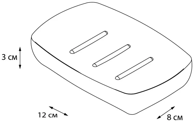 FIXSEN мыльница Balk FX-270-4 1 шт, пластик