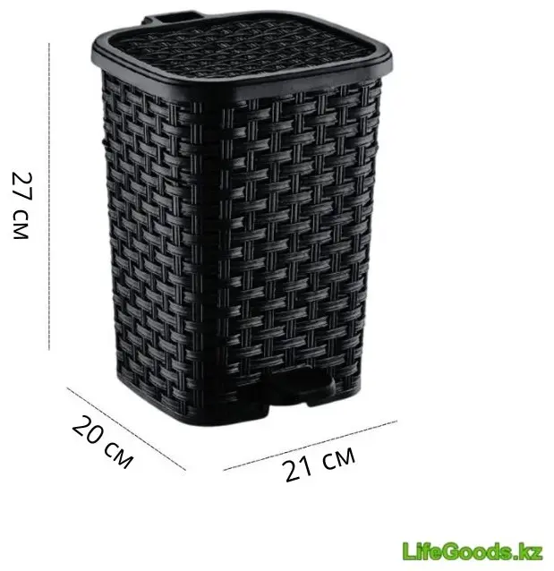 Мусорное ведро LifeGoods.kz с крышкой LG42951 6 л купить,NaN