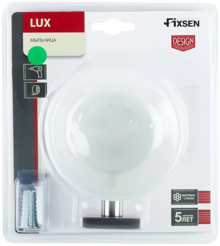 FIXSEN мыльница WHITE HOUSE LUX&nbsp;SATIN&nbsp;FX-16008 1 шт, металл, стекло купить,NaN