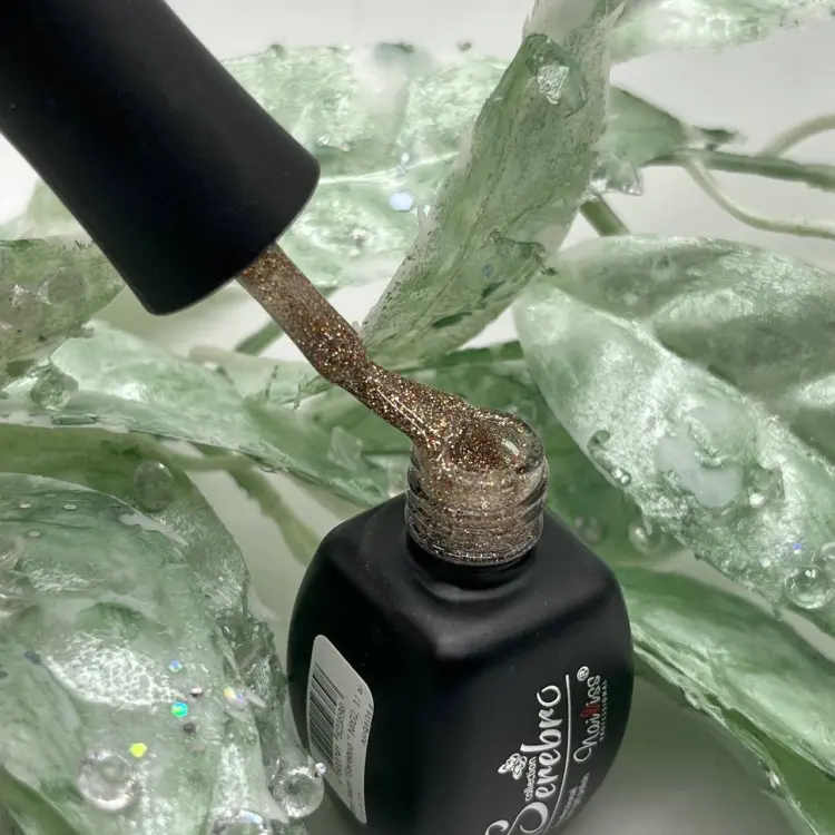 Serebro гель-лак Gel Glitter flash 02 глянцевое 11 мл купить,NaN