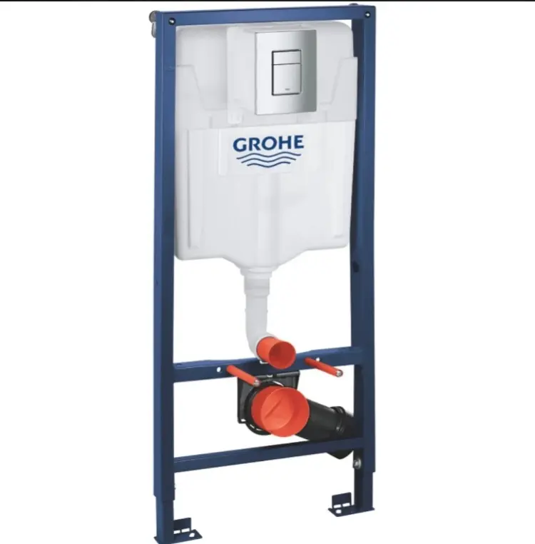 Унитаз с инсталляцией Grohe White House GROHE Bau Ceramic 39351000/38772001, санфарфор