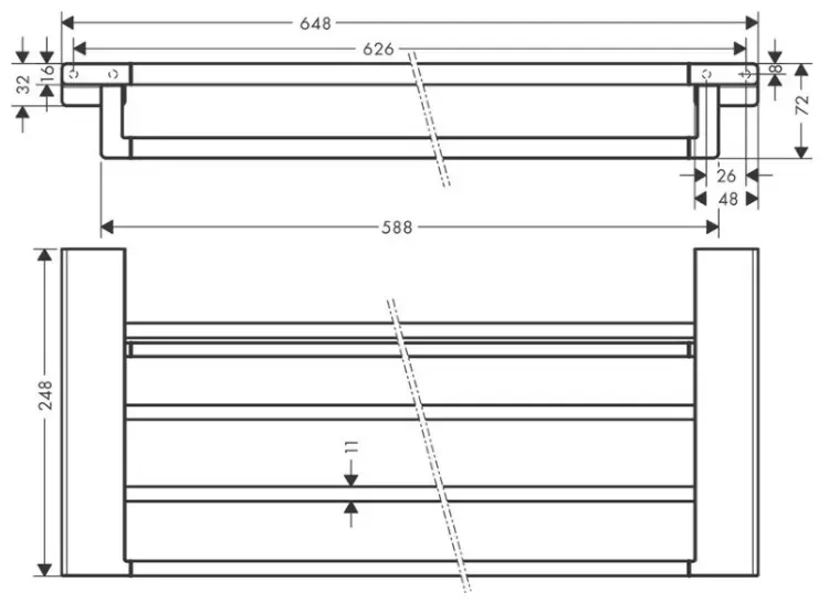 Hansgrohe держатель AddStoris 41751000 1 шт, металл
