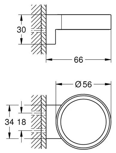Grohe держатель Selection 41217KF0 1 шт, металл купить,NaN