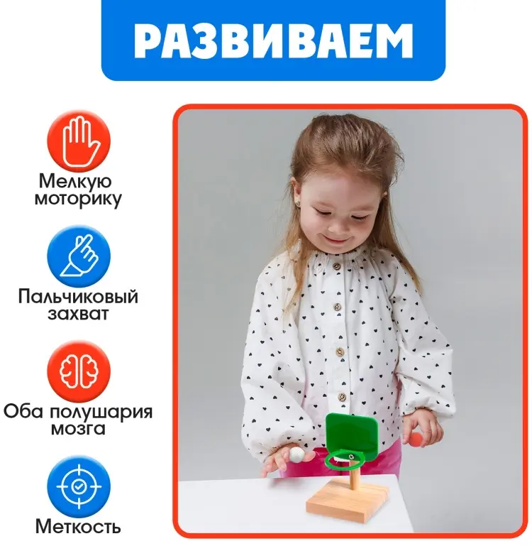 Обучающий набор IQ-ZABIAKA Пальчиковый баскетбол купить,NaN