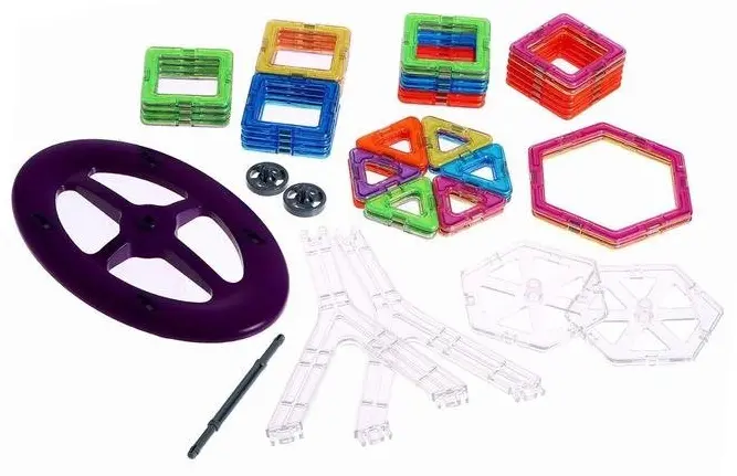 Конструктор Play Smart Цветные магниты 5135320, деталей 46 шт купить,NaN