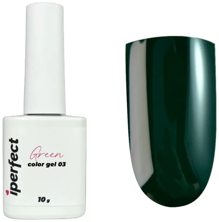 Iperfect гель-лак Green color gel 03 камуфлирующее 10 мл купить,NaN