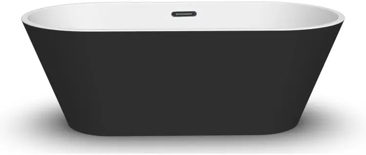 Ванна овальная Appolo Skysea-T 1700 Black 170x75 см, акрил купить,NaN