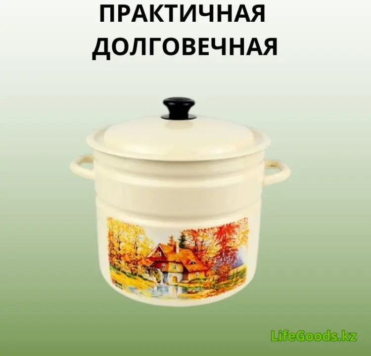 Кастрюля 10 л, LifeGoods.kz LG56158 нержавеющая сталь купить,NaN