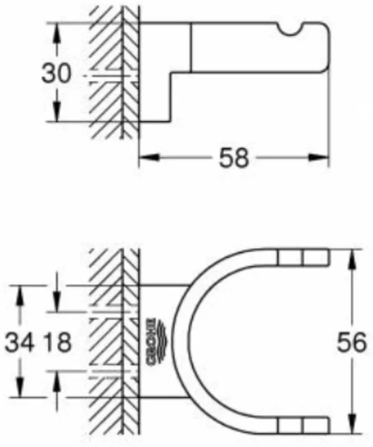 Grohe крючок 41049000 Selection 1 шт, нержавеющая сталь купить,NaN